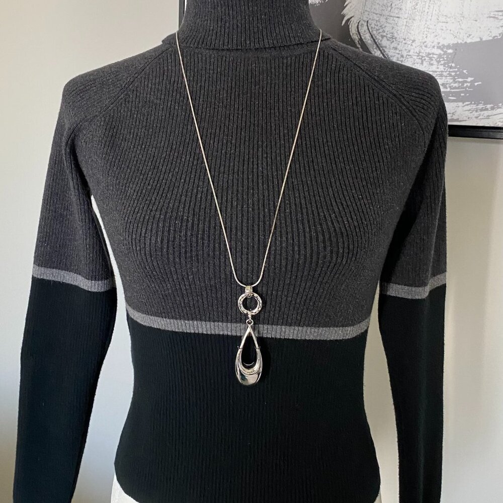 WINTER SALE!! Grey and Black INC Turtleneck Sweater